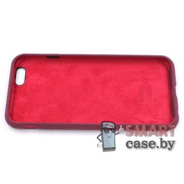 Силиконовый чехол Full Silicone Case для iPhone 6/6S (марсала)
