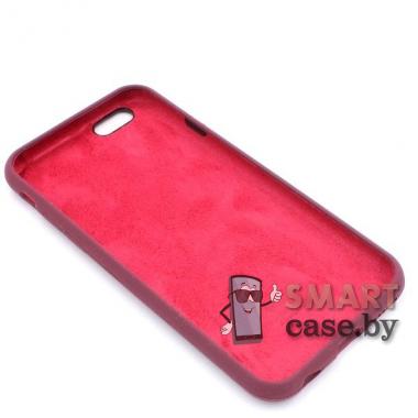 Силиконовый чехол Full Silicone Case для iPhone 6/6S (марсала)