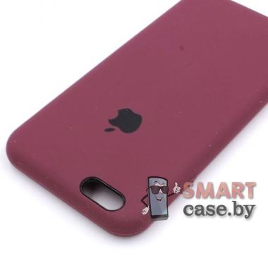 Силиконовый чехол Full Silicone Case для iPhone 6/6S (марсала)