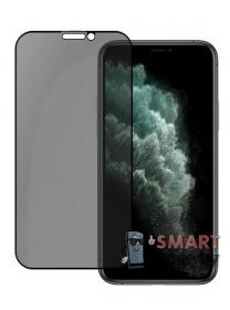 Защитное стекло для iPhone 11 9H Антишпион Privacy (чёрное)