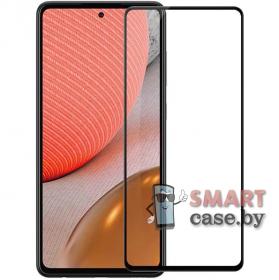 Защитное стекло Mietubl Super-D для Samsung A72 (Чёрное)