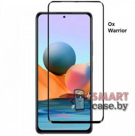 Защитное стекло Ox Warrior для Xiaomi Redmi 11T Pro полная проклейка (Чёрное)
