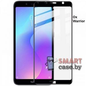 Защитное стекло Ox Warrior для Xiaomi Redmi 7A полная проклейка (Чёрное)