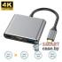 Адаптер Profit USB-C на Type-C, 4K HDMI, USB 3.0