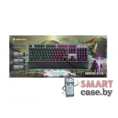 Проводная игровая клавиатура Defender Annihilator GK-013 RU, RGB подсветка