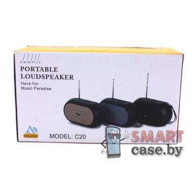 Портативная колонка Profit C20 Bluetooth + FM + USB + TF Card (Чёрная)