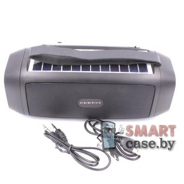 Портативная колонка Profit S18 Bluetooth + FM + USB + TF Card+солнечная батарея (Чёрная)