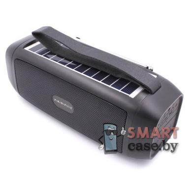 Портативная колонка Profit S18 Bluetooth + FM + USB + TF Card+солнечная батарея (Чёрная)