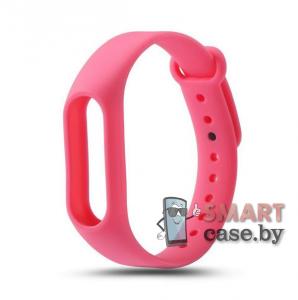 Ремешок для фитнес - браслета Mi Band 3/4 силиконовый (Розовый фламинго)