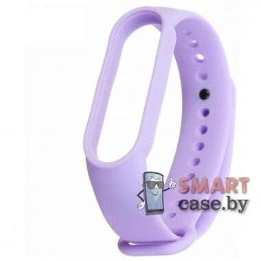 Ремешок для фитнес - браслета Mi Band 3/4 силиконовый (Лавандовый)