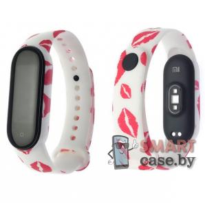 Силиконовый ремешок для фитнес - браслета MI Band 5/6 (Губы)