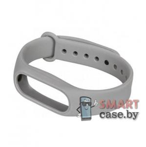 Силиконовый ремешок для фитнес - браслета MI Band 5/6 (Серый)