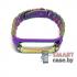 Ремешок для фитнес - браслета Mi Band 3/4/5/6 металлический с механизмом (Хамелеон)