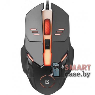 Мышь проводная Defender Ultra Gloss MB-490, 7 цветов подсветки (Чёрный)