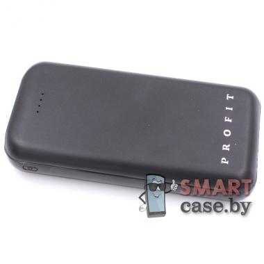 Внешний аккумулятор Profit 20000 mAh, 2 USB, Type-C, MicroUSB (Черный)