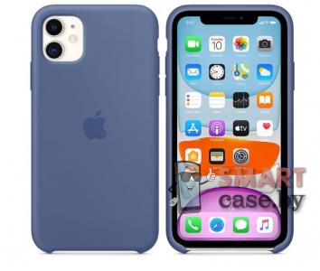Чехол Silicone Case для iPhone 11 (6.1) (Синий)