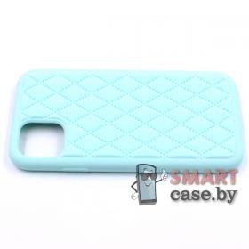 Силиконовый чехол ромб для iPhone 11 Silicone Case (бирюзовый)