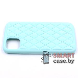 Силиконовый чехол ромб для iPhone 11 Silicone Case (бирюзовый)