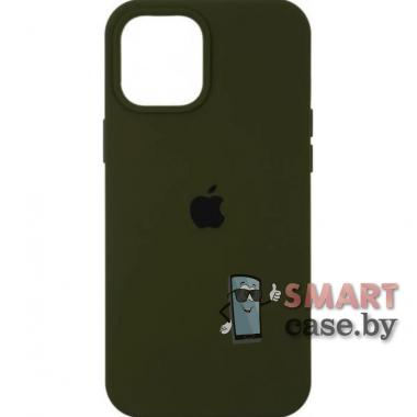 Силиконовый чехол Silicone Case для iPhone 12 Pro Max (Хаки)