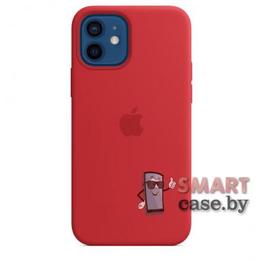 Силиконовый чехол Silicone Case для iPhone 12/12 Pro (Бордовый)