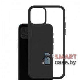 Чехол для iPhone 12 Pro Max Q Series Slim тонкий (Черный-прозрачный)