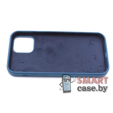 Силиконовый чехол ромб Silicone Case для iPhone 12/12 Pro (Синий)