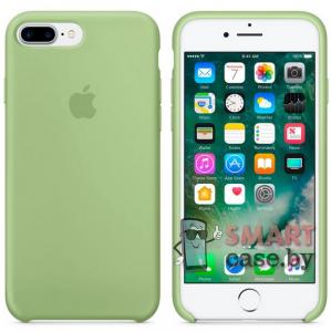 Силиконовый чехол для iPhone 7/8 Plus Silicone Case (Фисташковый)