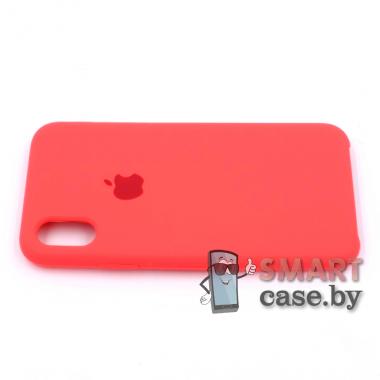 Силиконовый чехол Silicone Case для iPhone X/XS (Коралловый)