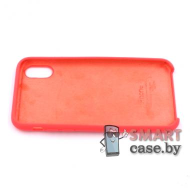 Силиконовый чехол Silicone Case для iPhone X/XS (Коралловый)