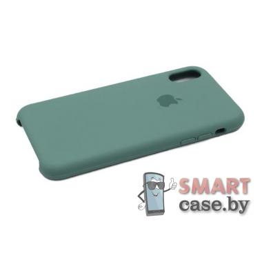 Силиконовый чехол Silicone Case для iPhone XR (Хвойный лес)