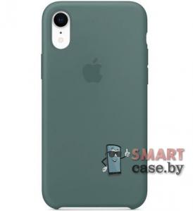 Силиконовый чехол Silicone Case для iPhone XR (Хвойный лес)