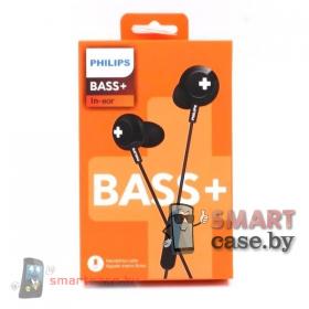 Наушники Philips BASS+ с гарнитурой (черные)