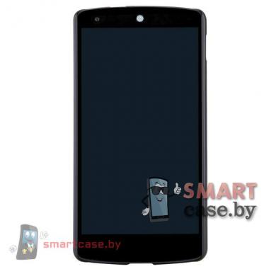 Чехол накладка + пленка для LG Nexus 5 (черный)