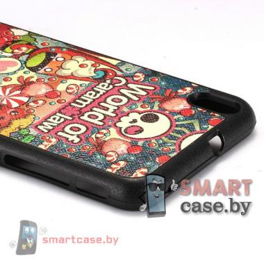 Чехол для HTC Desire 816 TPU  с кожаным покрытием (Caram law)