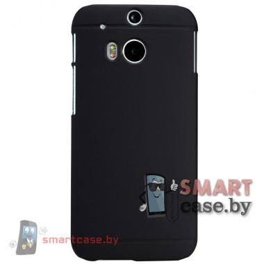 Чехол накладка + пленка для HTC one 2 M8 Nillkin (черный)