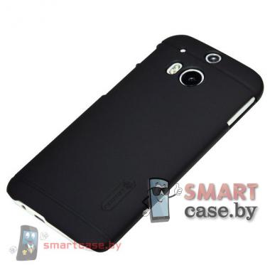 Чехол накладка + пленка для HTC one 2 M8 Nillkin (черный)