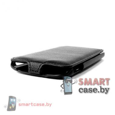 Кожаный чехол флип для HTC One 2 M8 Armor (черный)