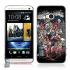 Накладка для HTC M7 алюминиевая (ангелы и демоны)