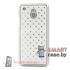 Накладка для HTC one со стразами (белая)