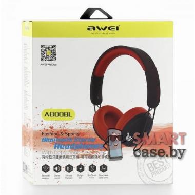 Наушники беспроводные Awei A800BL Bluetooth (черно-красные)