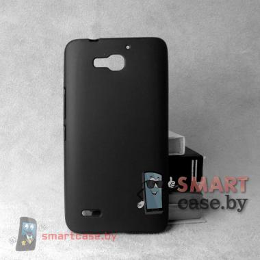Силиконовый чехол для Huawei Honor 3X (750G) матовый, черный