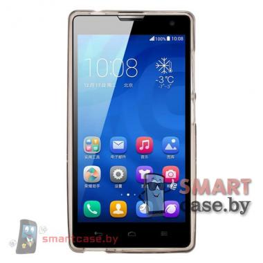 Силиконовый чехол для Huawei Honor 3C (коричневый)