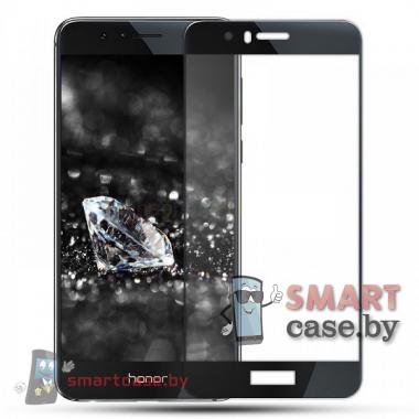 Защитное стекло для Huawei Honor 8 3D с рамкой (Черное)