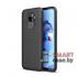 Силиконовый карбоновый чехол Litchi Texture для Huawei Mate 30 Lite (Чёрный)