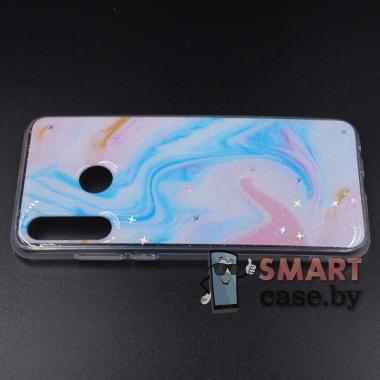 Силиконовый чехол для Huawei P30 Lite (Цветные разводы )
