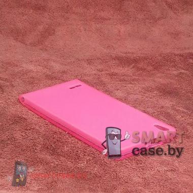 Чехол - накладка для Huawei Ascend P6 (розовый)
