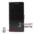 Кожаный кошелек - чехол для Huawei Ascend P6 (Черный)