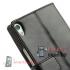 Кожаный кошелек - чехол для Huawei Ascend P6 (Черный)