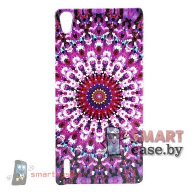 Чехол для Huawei Ascend P7 силиконовый (Абстракция)