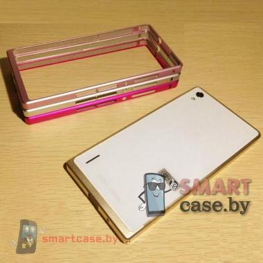Алюминиевый бампер для Huawei Ascend P7 (серебро)